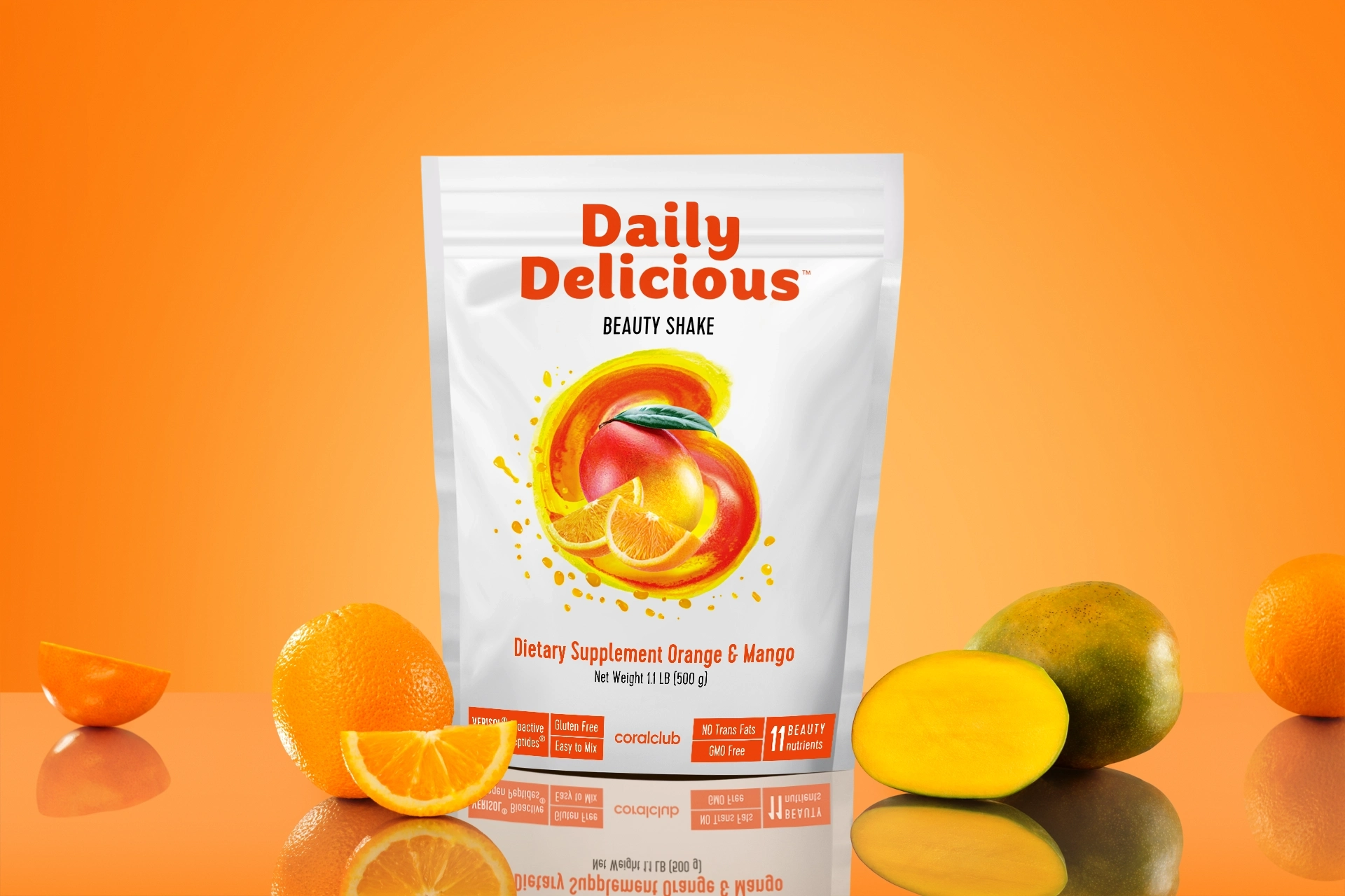 Daily Delicious Beauty Shake mango ja apelsini  (211800)